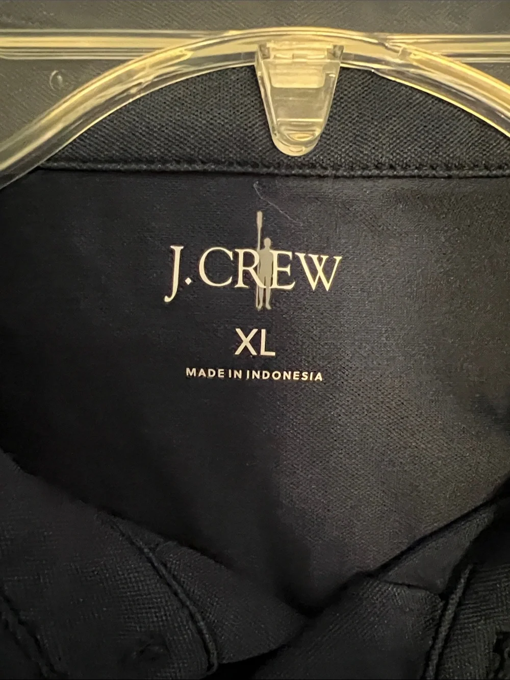 J. Crew Men's Blue performance piqué polo shirt